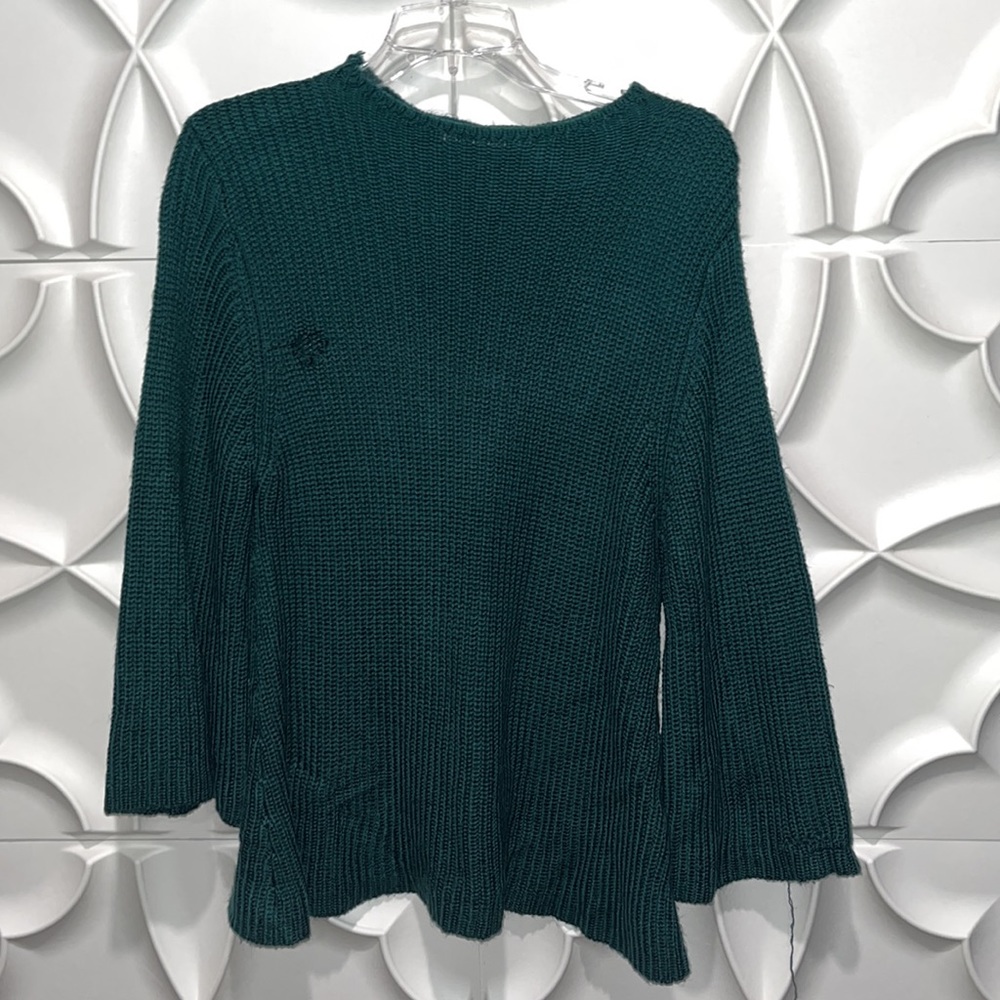 Paper crown Gretchen green flare sweater w4